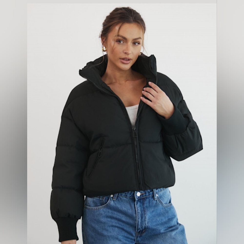 NWT Louisiana Puffer Jacket (Black) - PINK DIAMOND